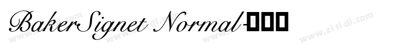BakerSignet Normal字体转换